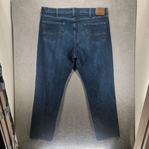 Levi Strauss Signature Gold Jeans Mens 42 x 31 Zip Fly Denim Athletic Straight‎ - Picture 7 of 15